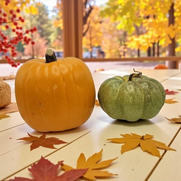 Decorative Pumpkins Fall Halloween Autum - Picture 1 of 15